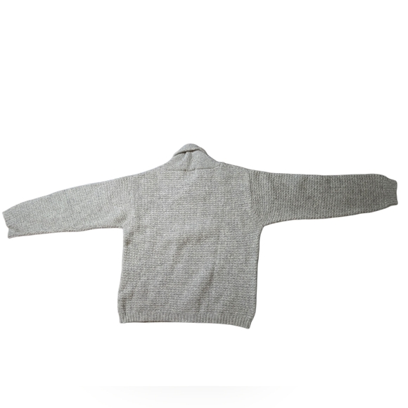 Vintage Eddie Bauer 100% Wool Grandpa Sweater Men’s L Made in Hong Kong 80s 90s - Picture 2 of 7